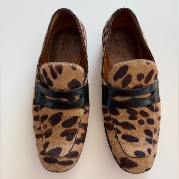 CELINE PARIS | pony hair leopard print loafer - Picture 5 of 9